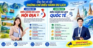 Khóa Học Cấp Chứng Chỉ Điều Hành Du Lịch Nội Địa & Quốc Tế Online 2026