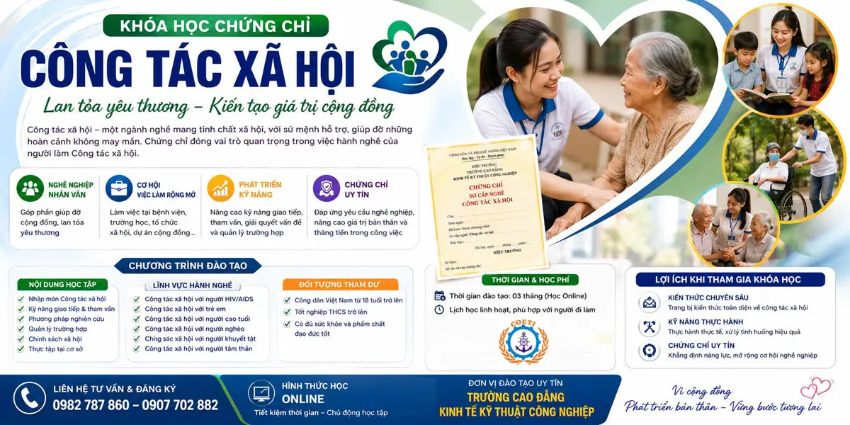 Chứng chỉ công tác xã hội