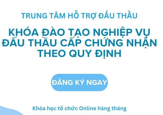Đào tạo nghiệp vụ đấu thầu
