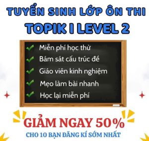 Lớp ôn thi Topik cấp tốc. Luyện thi Topik