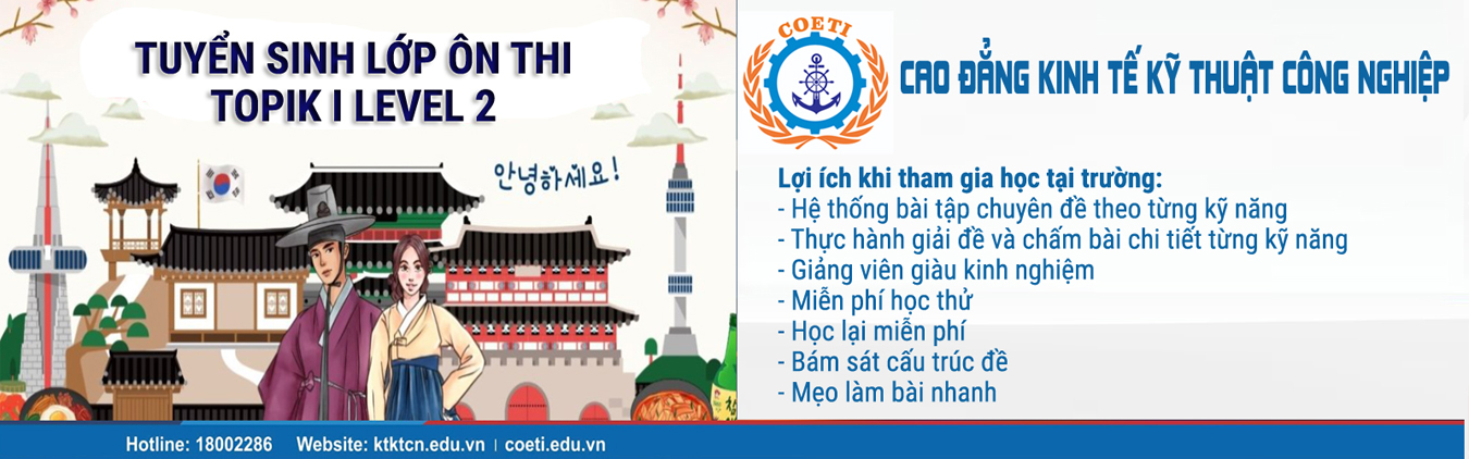 Ôn thi Topik cấp tốc