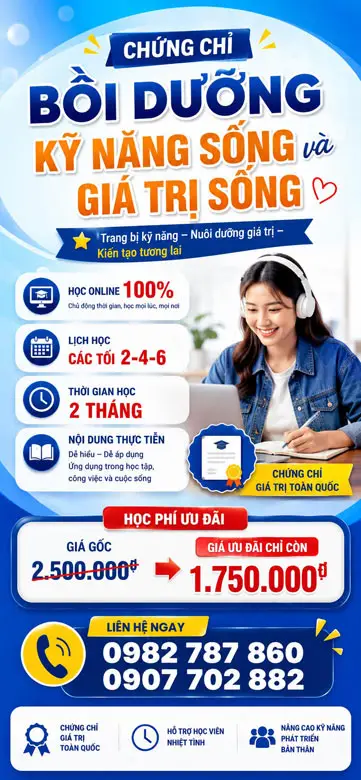 Chứng Chỉ Giảng Dạy Kỹ Năng Sống Cho Trẻ