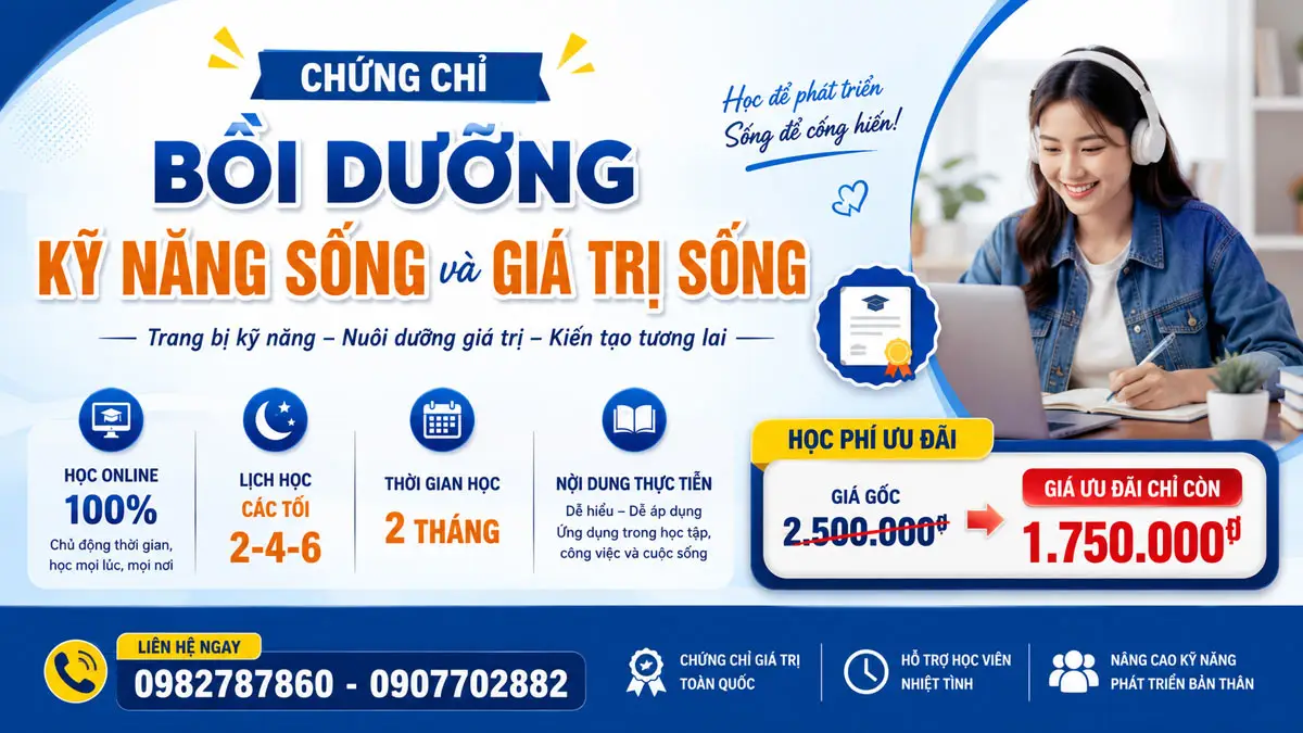 Chứng Chỉ Giảng Dạy Kỹ Năng Sống Cho Trẻ