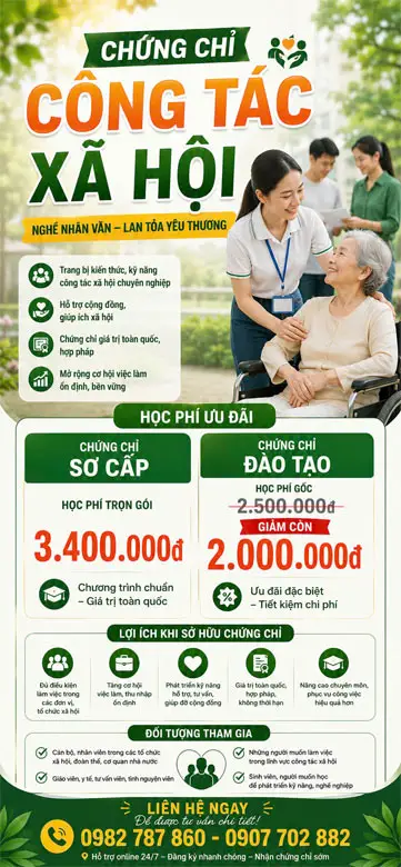Chứng chỉ công tác xã hội