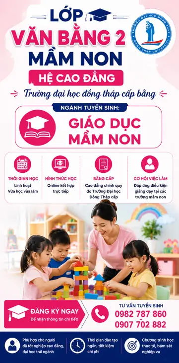 Văn Bằng 2 Mầm Non Hệ Cao Đẳng