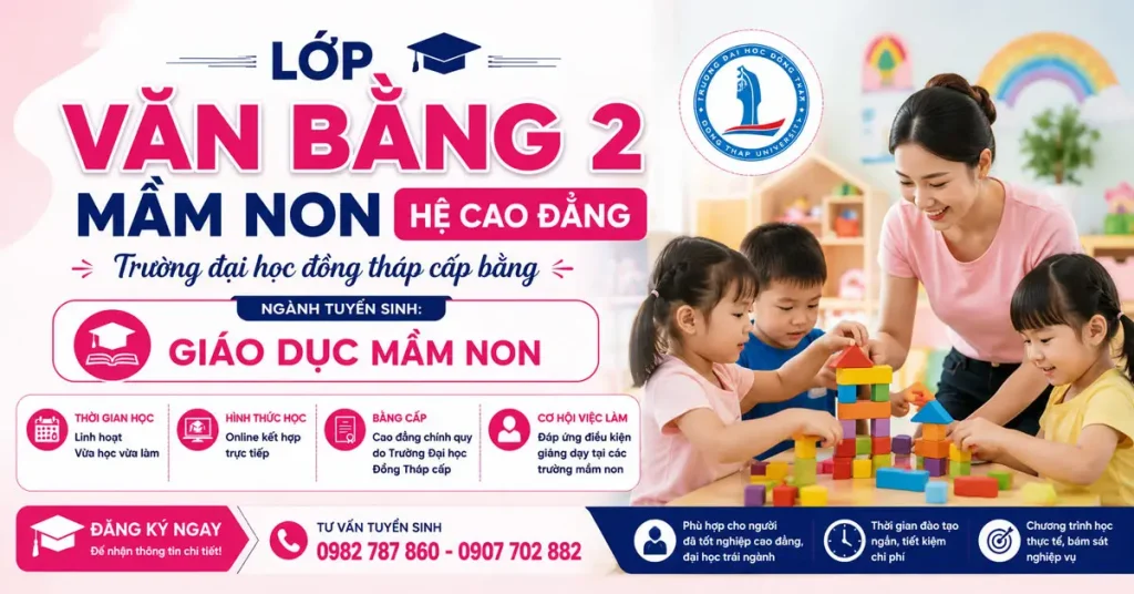 Văn Bằng 2 Mầm Non Hệ Cao Đẳng